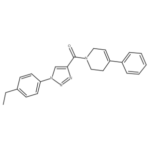 (1-(4-ethylphenyl)-1H-1,2,3-triazol-4-yl)(4-phenyl-3,6-dihydropyridin-1(2H)-yl)methanone Structure