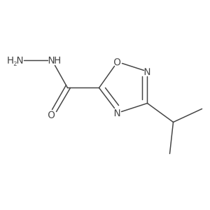 3-(Propan-2-yl)-1,2,4-oxadiazole-5-carbohydrazide结构式