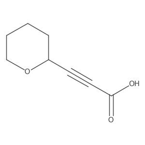 3-(Oxan-2-yl)prop-2-ynoic acid结构式