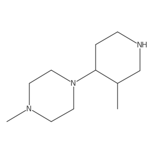 1-Methyl-4-(3-methylpiperidin-4-yl)piperazine结构式