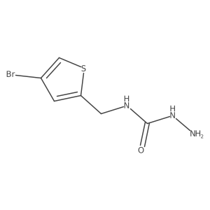N-[(4-bromo-2-thienyl)methyl]hydrazinecarboxamide结构式