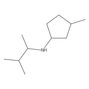 3-methyl-N-(3-methylbutan-2-yl)cyclopentan-1-amine结构式