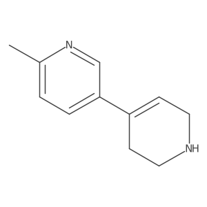 2-Methyl-5-(1,2,3,6-tetrahydropyridin-4-yl)pyridine Structure