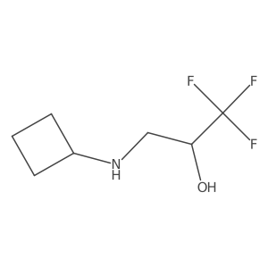 3-(Cyclobutylamino)-1,1,1-trifluoropropan-2-ol Structure