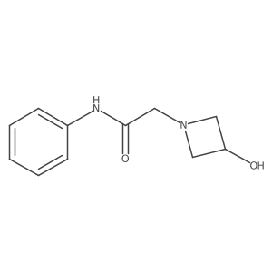 2-(3-hydroxyazetidin-1-yl)-N-phenylacetamide结构式