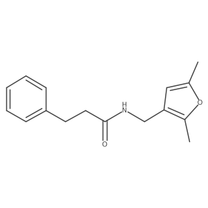 N-[(2,5-dimethylfuran-3-yl)methyl]-3-phenylpropanamide结构式