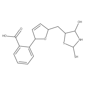 2-[5-[(4-Hydroxy-2-sulfanyl-1,3-thiazolidin-5-yl)methyl]-2,5-dihydrofuran-2-yl]benzoic acid结构式