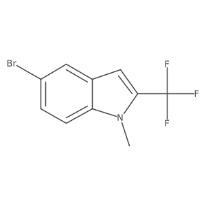 1-Methyl-2-(trifluoromethyl)-5-bromo-1H-indole结构式