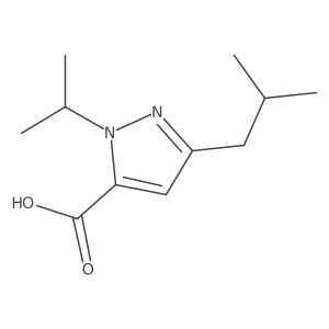 3-(2-Methylpropyl)-1-(propan-2-YL)-1H-pyrazole-5-carboxylic acid Structure