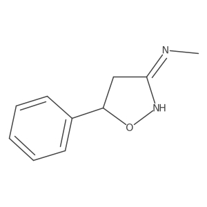 N-methyl-5-phenyl-4,5-dihydro-1,2-oxazol-3-amine结构式