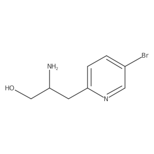 2-Amino-3-(5-bromopyridin-2-yl)propan-1-ol Structure
