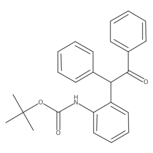 Carbamic acid, [2-(2-oxo-1,2-diphenylethyl)phenyl]-, 1,1-dimethylethyl ester Structure