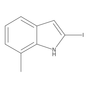 1H-Indole, 2-iodo-7-methyl-结构式
