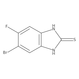 5-Bromo-6-fluoro-1H-benzo[d]imidazole-2(3H)-thione Structure