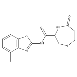 N-(4-methylbenzo[d]thiazol-2-yl)-5-oxo-1,4-thiazepane-3-carboxamide Structure