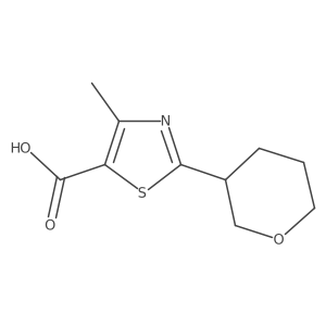 4-Methyl-2-(oxan-3-yl)-1,3-thiazole-5-carboxylic acid结构式