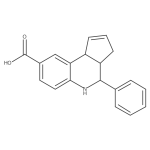(3aR,9bS)-4-phenyl-3a,4,5,9b-tetrahydro-3H-cyclopenta[c]quinoline-8-carboxylic acid结构式