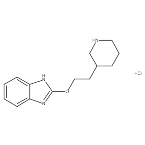 2-(2-(piperidin-3-yl)ethoxy)-1H-benzo[d]imidazole hydrochloride结构式