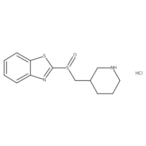2-((Piperidin-3-ylmethyl)sulfinyl)benzo[d]thiazole hydrochloride Structure