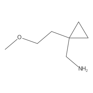 [1-(2-Methoxyethyl)cyclopropyl]methanamine Structure