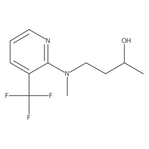 4-(Methyl(3-(trifluoromethyl)pyridin-2-yl)amino)butan-2-ol结构式