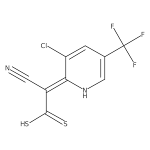 2-(3-Chloro-5-trifluoromethyl-pyridin-2-yl)-3,3-dimercapto-acrylonitrile Structure