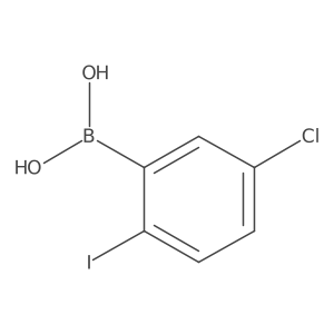 5-Chloro-2-iodophenylboronic acid结构式
