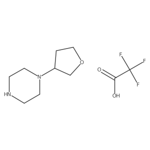 1-(Tetrahydrofuran-3-yl)piperazinetrifluoroacetic acid salt结构式