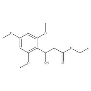 Ethyl 3-hydroxy-3-(2,4,6-trimethoxyphenyl)propanoate结构式