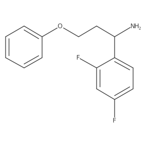 1-(2,4-Difluorophenyl)-3-phenoxypropan-1-amine结构式
