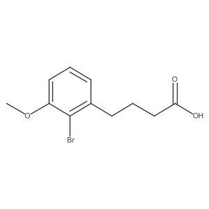 4-(2-Bromo-3-methoxyphenyl)butanoic acid结构式