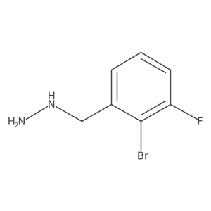 (2-Bromo-3-fluorobenzyl)hydrazine Structure