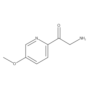 2-Amino-1-(5-methoxypyridin-2-yl)ethan-1-one结构式