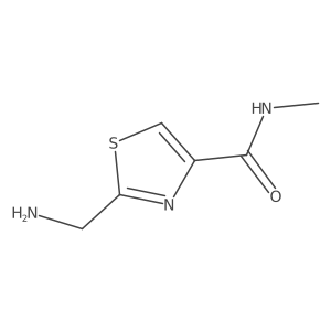 2-(aminomethyl)-N-methyl-1,3-thiazole-4-carboxamide结构式
