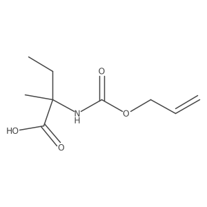 2-Methyl-2-{[(prop-2-en-1-yloxy)carbonyl]amino}butanoic acid结构式