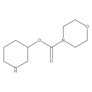 Piperidin-3-yl morpholine-4-carboxylate结构式