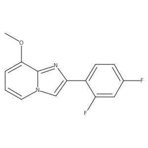 2-(2,4-Difluorophenyl)-8-methoxyimidazo[1,2-a]pyridine结构式