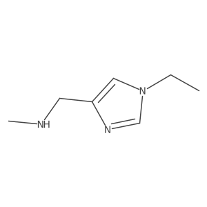 [(1-Ethyl-1H-imidazol-4-yl)methyl](methyl)amine Structure