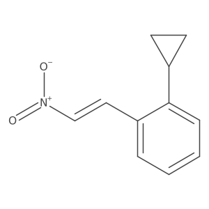 1-Cyclopropyl-2-(2-nitroethenyl)benzene结构式