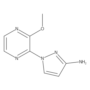 1-(3-Methoxy-2-pyrazinyl)-1H-pyrazol-3-amine结构式