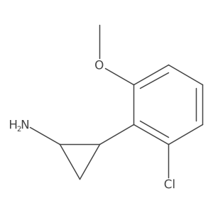 2-(2-Chloro-6-methoxyphenyl)cyclopropan-1-amine结构式