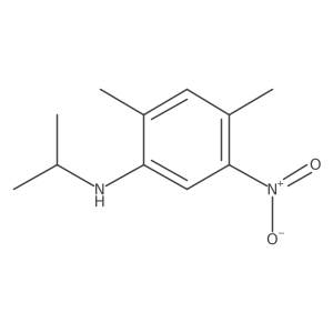 2,4-Dimethyl-5-nitro-N-(propan-2-yl)aniline结构式