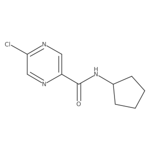 5-Chloro-N-cyclopentylpyrazine-2-carboxamide结构式