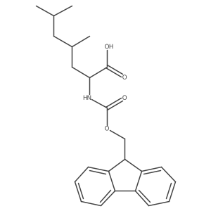 2-({[(9H-fluoren-9-yl)methoxy]carbonyl}amino)-4,6-dimethylheptanoic acid Structure