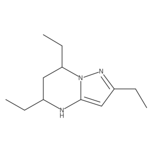 2,5,7-triethyl-4H,5H,6H,7H-pyrazolo[1,5-a]pyrimidine Structure