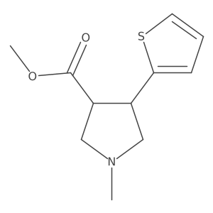 Methyl 1-methyl-4-(thiophen-2-yl)pyrrolidine-3-carboxylate Structure