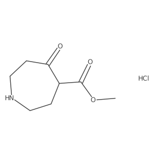 Methyl 5-oxoazepane-4-carboxylate hydrochloride Structure