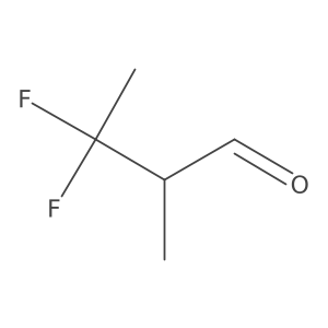 3,3-Difluoro-2-methylbutanal Structure