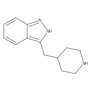 3-[(piperidin-4-yl)methyl]-1H-indazole结构式