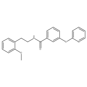 N-(2-methoxyphenethyl)-3-(pyridin-2-yloxy)benzamide结构式